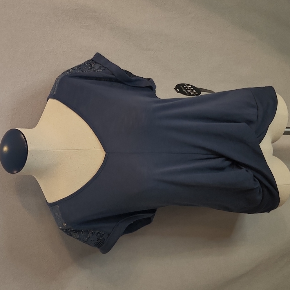 Almost Famous Navy Blue Tunic Top